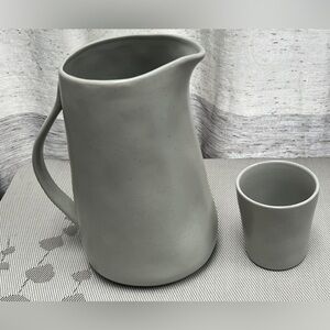 Hearth & Hand with Magnolia Gray Pitcher and Tumbler Set